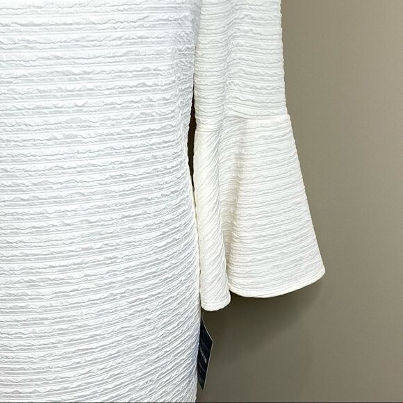 Liz Claiborne NWT ivory bell sleeve dress size 4 - Picture 3 of 16